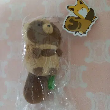 너구리와 여우 마스코트 키링