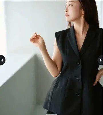 카미사키 메구미 콜라보 CADUNE 블랙 페플럼 베스트 M
