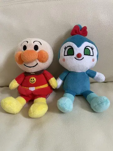 호빵맨 짤랑이 봉제 인형 세트