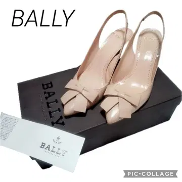 4 BALLY 발리 샌들 뮬 여성용 21.5cm 베이지
