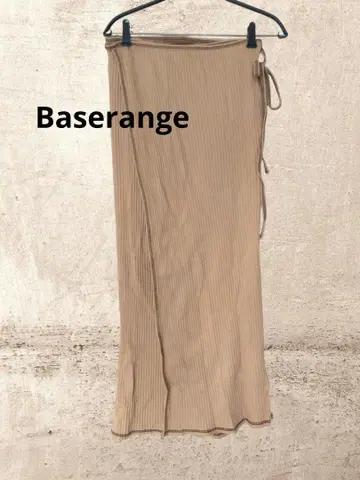 Baserange BRIG SKIRT 베이지 롱 랩 스커트