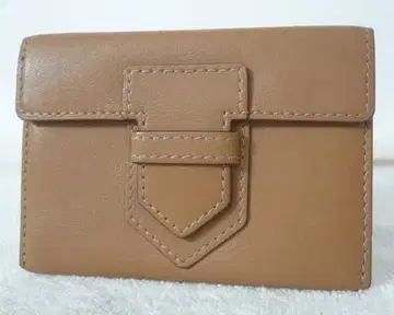 양호한 델보 DELVAUX 가죽 천연 가죽 명함 지갑 카드 케이스