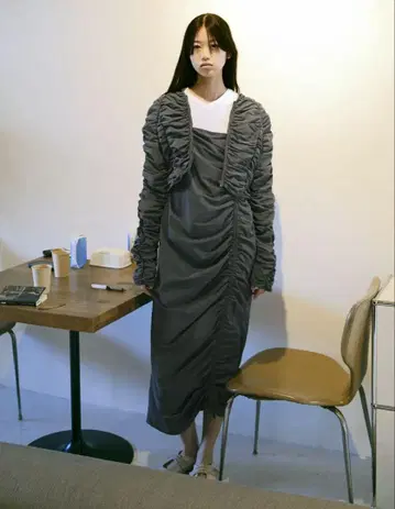 ZARA 나일론 자켓 & 원피스 셋업