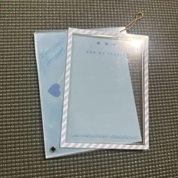 후쿠야 온라인 포토 카드 아크릴 프레임 러브 레터 블루 브로마이드