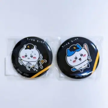 호크스 소프트뱅크 캔뱃지 치이카와 콜라보 치이카와 하치와레 세트