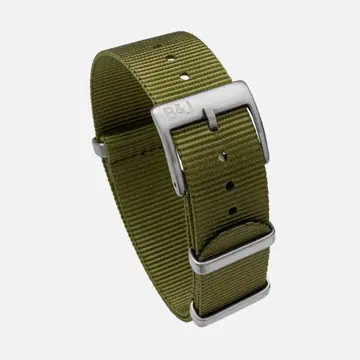 NATO 타입 시계 벨트 22mm 스트랩 포레스트 그린 튜브 나일론