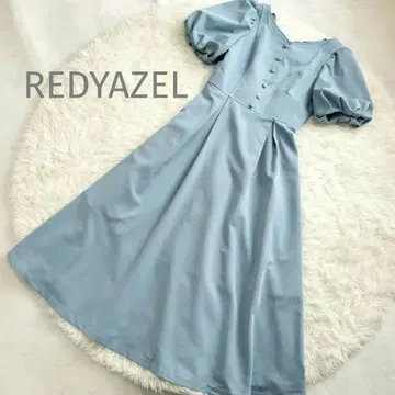 REDYAZEL 벌룬 슬리브 원피스 블루