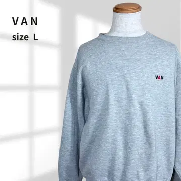VAN JACKET 남성용 맨투맨 L 원포인트 스웨트 그레이