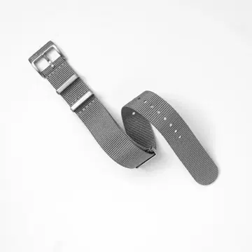NATO 타입 시계 벨트 22mm 스트랩 그레이 튜브 나일론