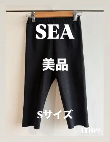 새상품급 SEA 블랙 레깅스 팬츠 S 사이즈 일본제