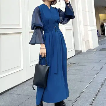HARE 2way 소데 시어 원피스