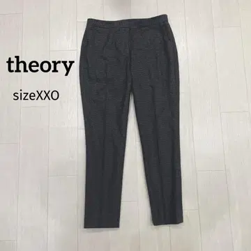 theory 하운드투스 체크 스트레치 크롭 팬츠 XX0 작은 사이즈