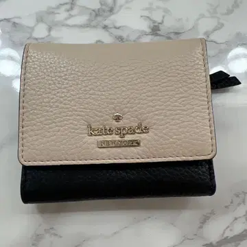 kate spade 접이식 지갑 베이지/블랙