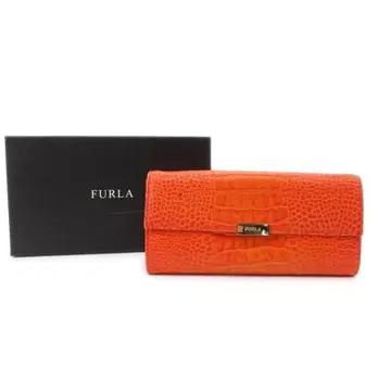 훌라 FURLA 장지갑 L자 지퍼 악어 엠보싱 30-25061111