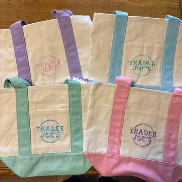 TRADER JOE'S 파스텔 토트백 4종 세트