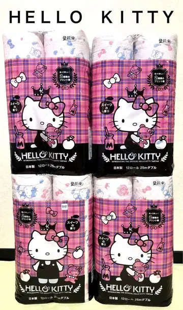 HELLO KITTY 화장실 페이퍼 4세트 헬로키티 귀여운