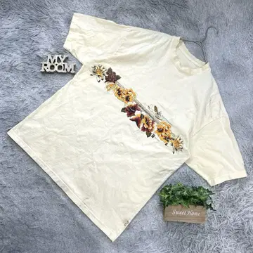 Go Barefoot/고 베어풋 하와이안 티셔츠 (XL 상당) 크림 계열