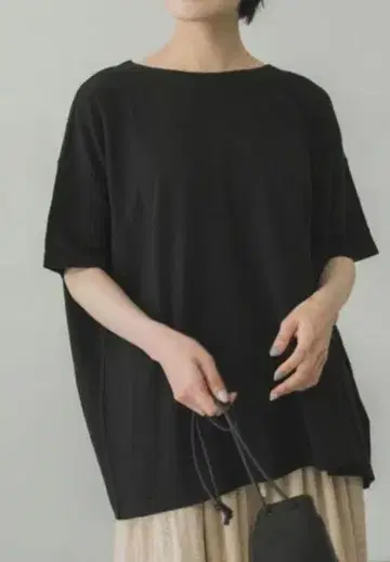 카구레 린넨 컷 와이드 풀오버