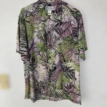 Aloha 알로하 셔츠 팜 리프 무늬