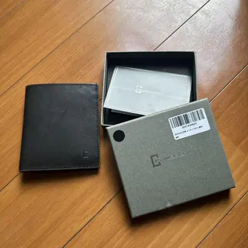 블랙 접이식 지갑 마그넷 버튼
