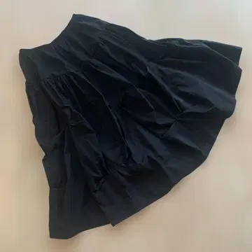 카프리샤스미 스커트 블랙 트위스트 스커트 롱 기장 벌룬