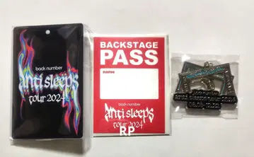 back number 최초 한정판 BOX 패스 키링 스티커 3종