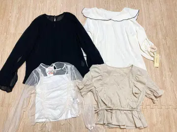 시마무라 블라우스 4장 세트 새상품 택 포함 M