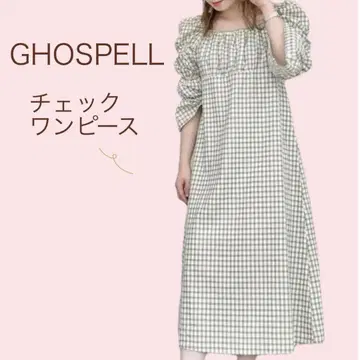 GHOSPELL 체크 무늬 원피스