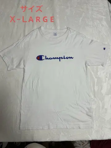 Champion 화이트 티셔츠 사이즈 XL 챔피온