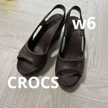 레어 크록스 펌프스 하바나 웨지솔 w6 샌들