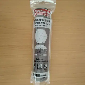 콜맨 우천 겸용 자동 개폐식 접이식 우산 55cm 미사용