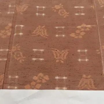꽃 나비 문양 가스리 기모노 이중 기모노
