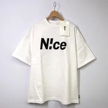 새상품 N!ce 나이스 반팔 로고 티셔츠 M 사이즈 화이트