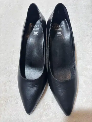 와코루 success walk 블랙 펌프스 23.5cm