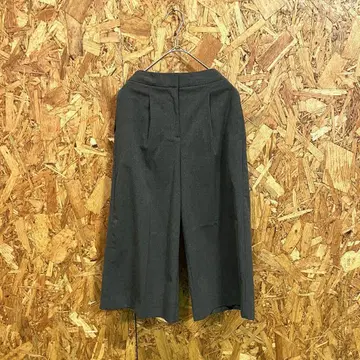 LANDS' END 여성용 7부 기장 가우초 팬츠 다크 그레이 64 M