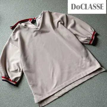 DoCLASSE 트리콜로르 배색 V넥 풀오버