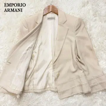 EMPORIO ARMANI 테일러드 자켓 40 이탈리아제 린넨 혼방
