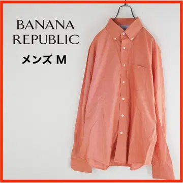 A3509 새상품급 BANANA REPABULIC 긴팔 셔츠 M 오렌지