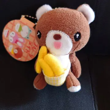 레트로 시나다 SHINADA 곰 바나나 후르츠 마스코트 봉제 인형