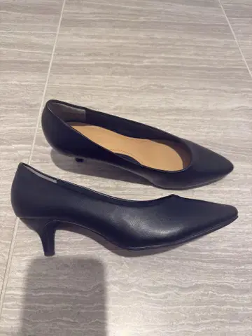 PLST 블랙 펌프스 24.5cm