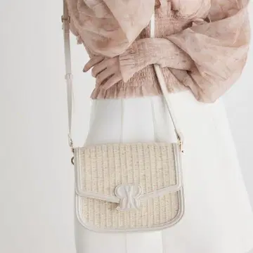 rienda 리엔다 트리밍 R 로고 BAG 아이보리
