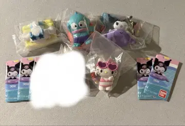 모두 함께 수영장 피규어 4개 세트