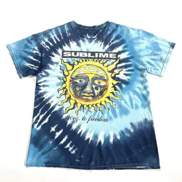 SUBLIME 40oz. to freedom 티셔츠 파랑 네이비 타이다이