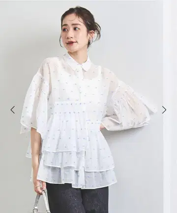 미사용 새상품 유나이티드 애로우즈 블라우스