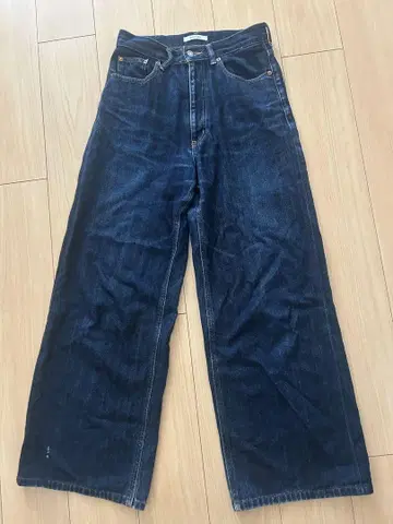 moussy 와이드 레그 데님 팬츠 인디고 27인치