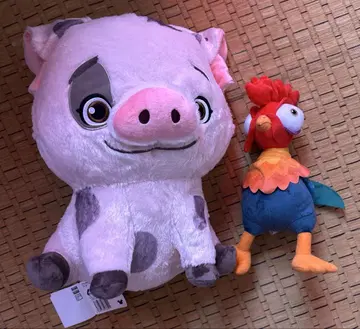 모아나와 전설의 바다 2 헤이헤이 푸아 봉제 인형 2세트