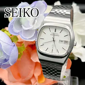 레어 작동 손목시계 SEIKO 세이코 킹 쿼츠 새상품 배터리 E95