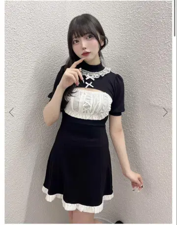 Ank Rouge 미니 리본 골지 앙상블