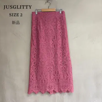 새상품 JUSGLITTY 저스길리티 레이스 롱 타이트 스커트
