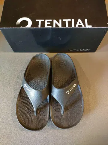 TENTIAL 리커버리 샌들 블랙 S